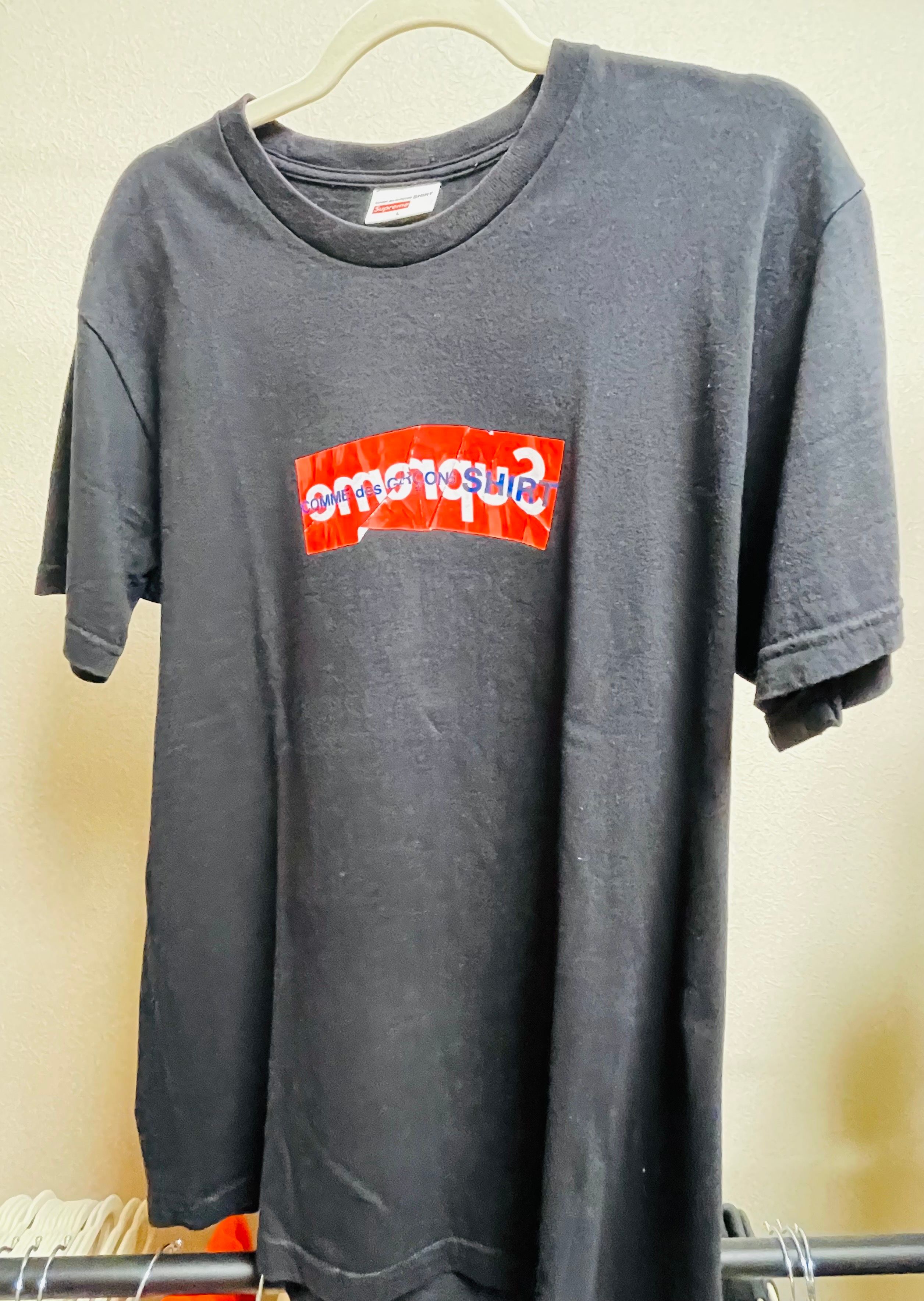 Supreme COMME des GARCONS SHIRT Box Logo Tee "Black"