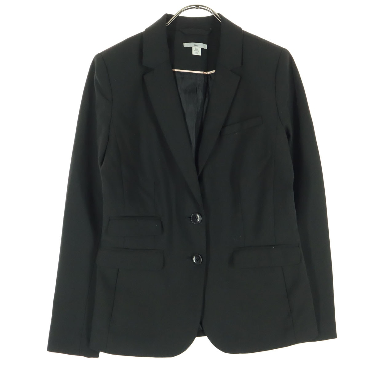 GAP ギャップ 長袖 スーツジャケット XS ブラック テーラードジャケット