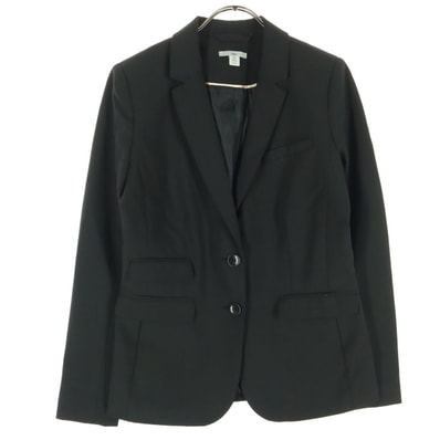 GAP ギャップ 長袖 スーツジャケット XS ブラック テーラードジャケット