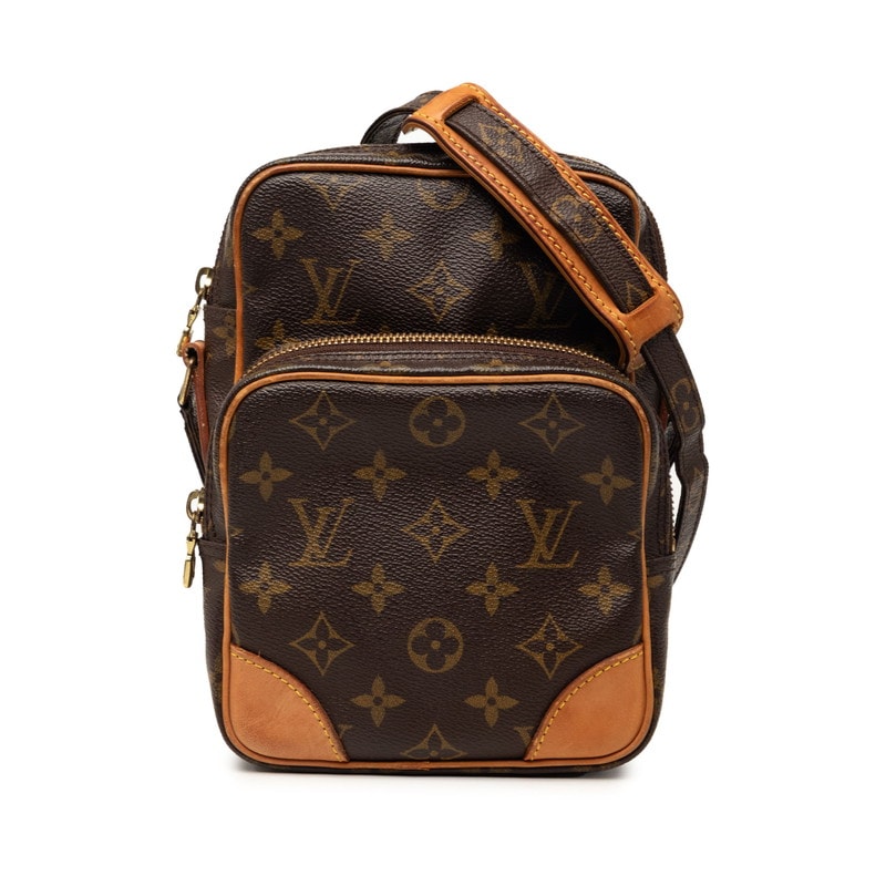 ルイ ヴィトン モノグラム アマゾン 斜め掛け ショルダーバッグ M45236 ブラウン PVC レザー レディース LOUIS VUITTON 【中古】