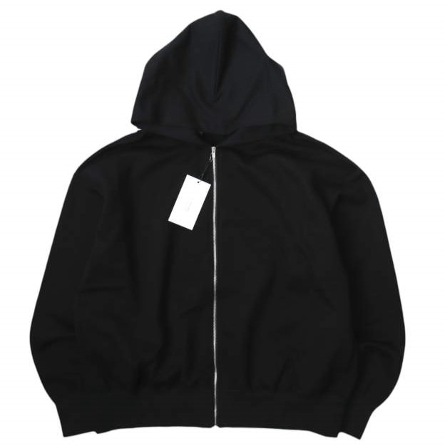 新品 N.HOOLYWOOD エヌハリウッド ミスターハリウッド コンパイルライン 26AW 日本製 ZIP UP HOODIE 裏毛 オーバーサイズ ジップアップパーカー 2262-CS06-021 peg 42(XL) BLACK スウェット トップス