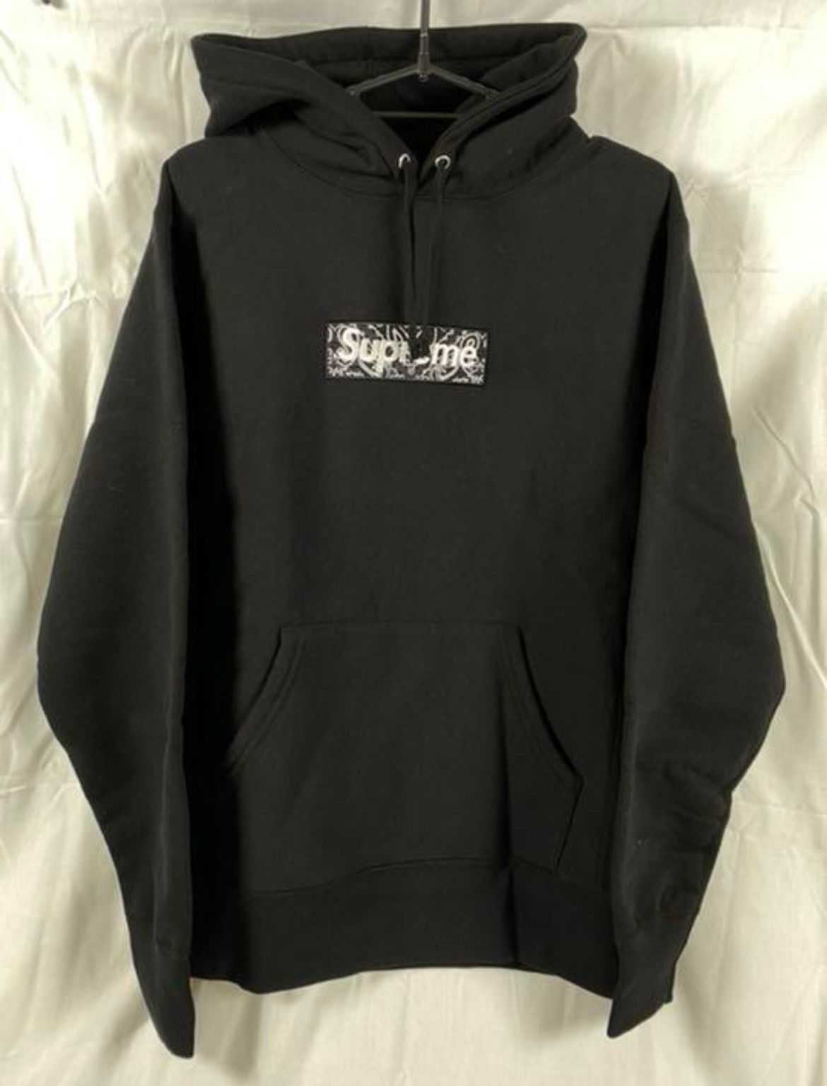 Supreme Bandana Box Logo Hooded Sweatshirt "Black"