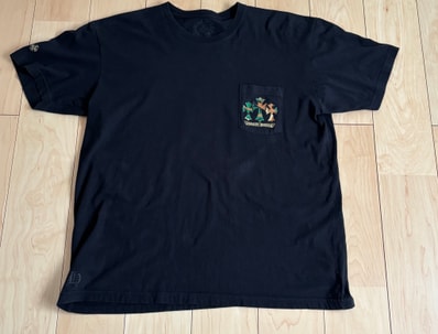 Chrome Hearts Horseshoe 3 CEM CRS Pocket T-Shirt Camouflage "Black/Gold"