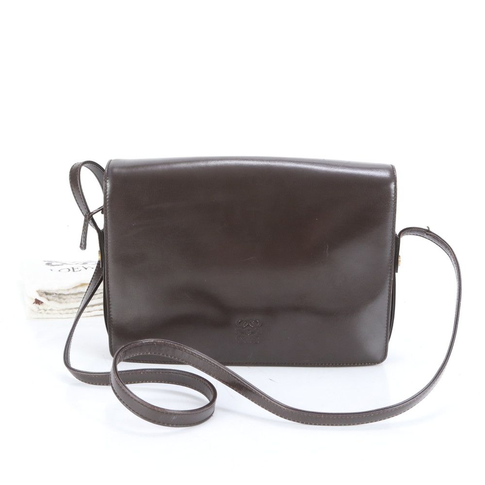 ■美品 ロエベ アナグラムショルダーバッグ レザー