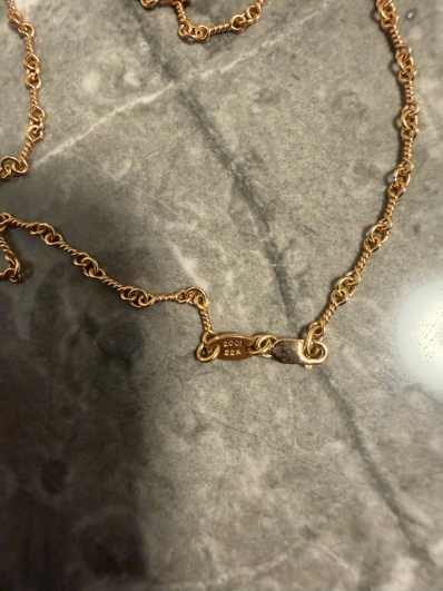 Chrome Hearts 22K Twist Chain Necklace "Yellow Gold"