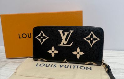 Louis Vuitton Bi-Color Monogram Amplant Zippy Wallet "Black/Beige"