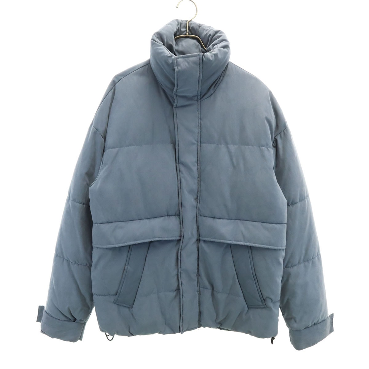 ZARA ザラ ピーチスキン 中綿ジャケット S ブルーグレー