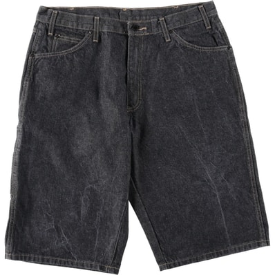 古着 ディッキーズ Dickies ブラックデニムショーツ ハーフパンツ メンズw37相当/eaa637108