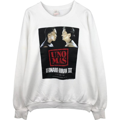 古着 80年代 フルーツオブザルーム FRUIT OF THE LOOM LEONARD DURAN III プリントスウェットシャツ トレーナー USA製 メンズXL相当 ヴィンテージ/eaa582458