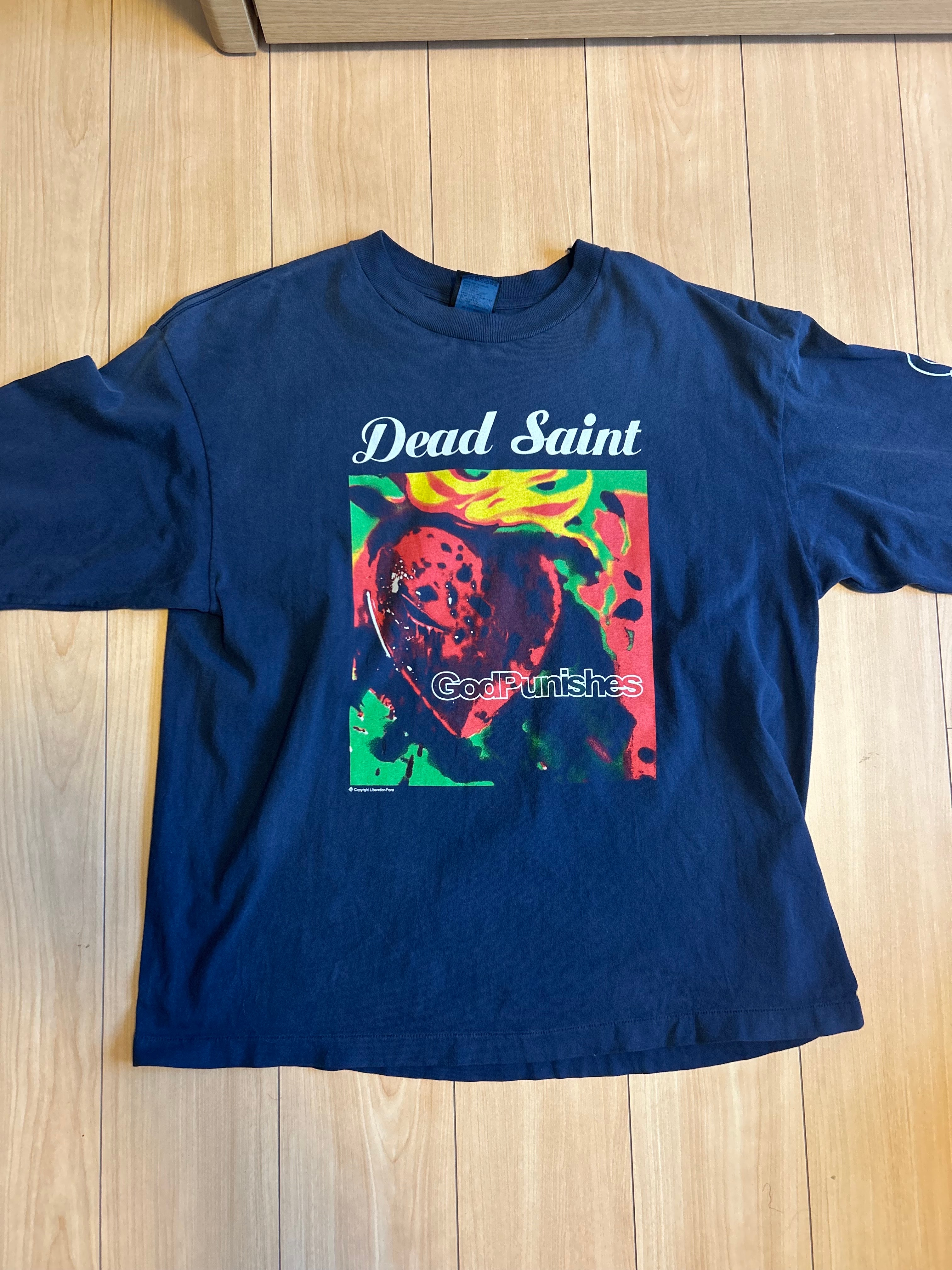 Saint Mxxxxxx Dead Saint Long Sleeve T-Shirt "Navy"