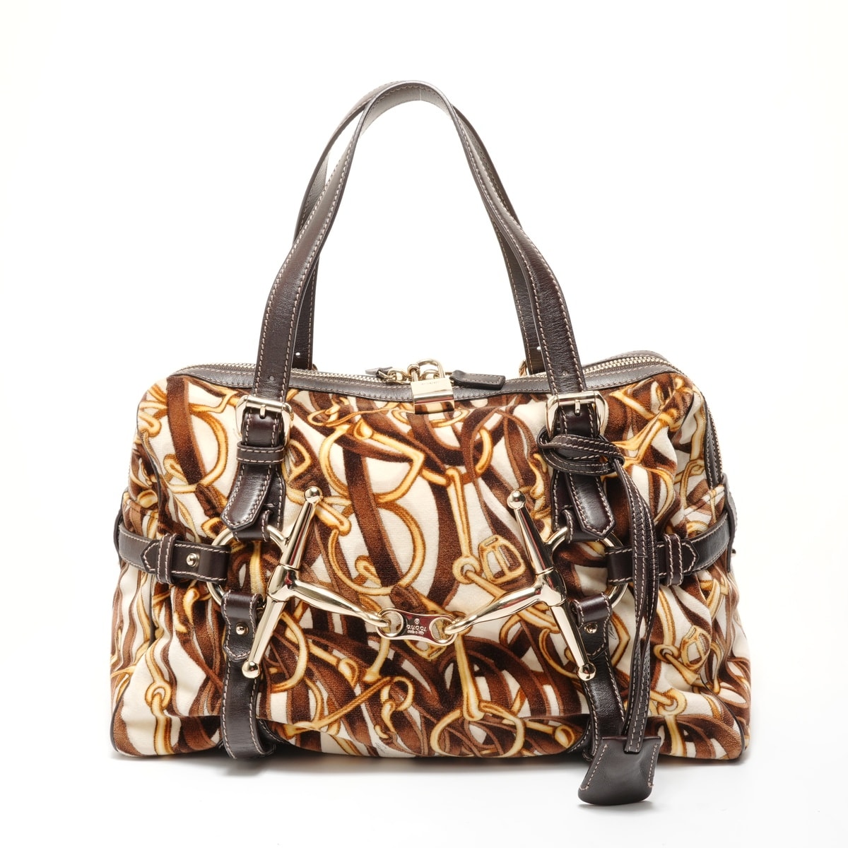 グッチ GUCCI 85周年限定 ベロア ショルダーバッグ【中古】