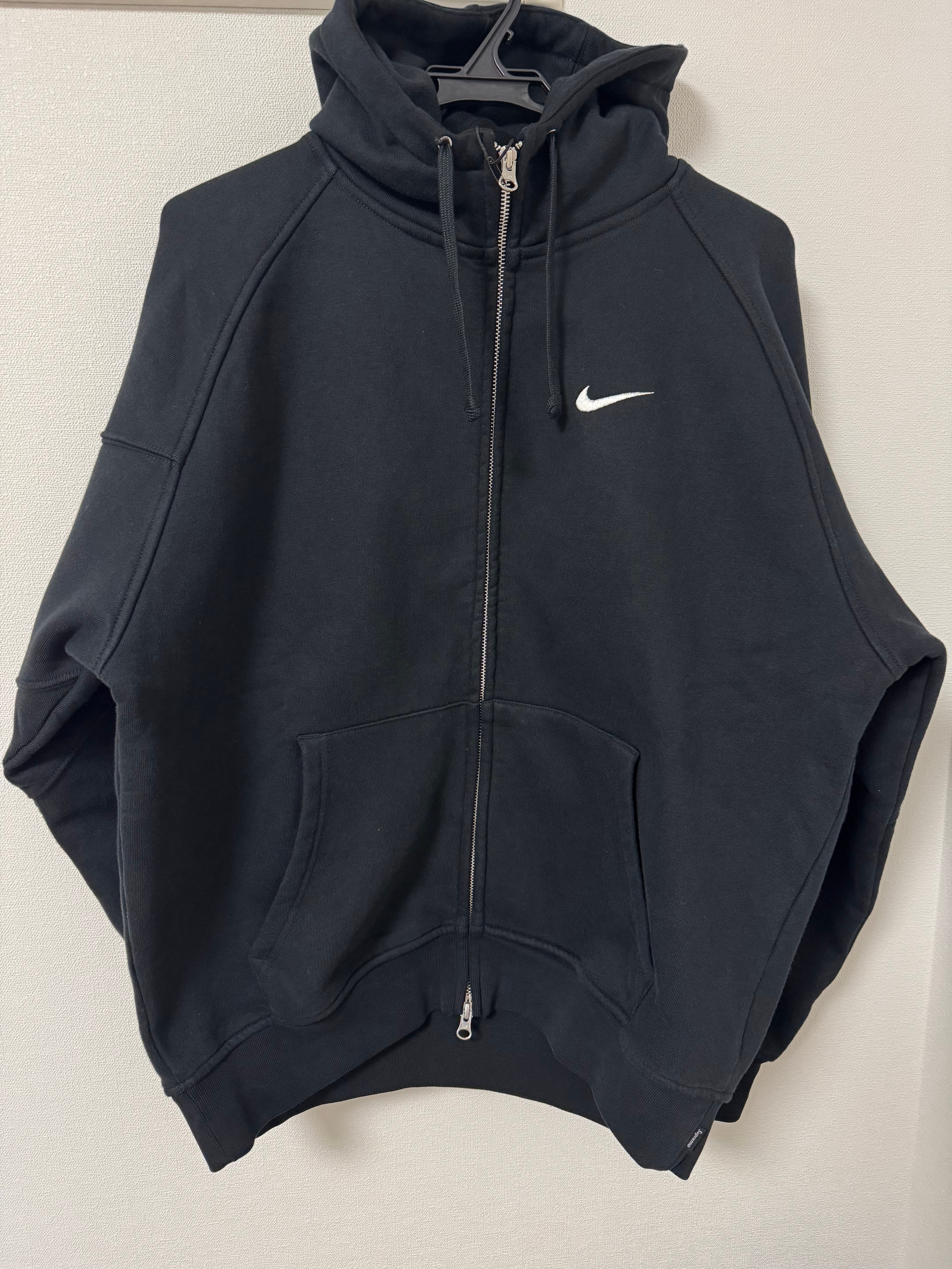 Supreme x Nike Zip Up Hooded Sweatshirt "Black"