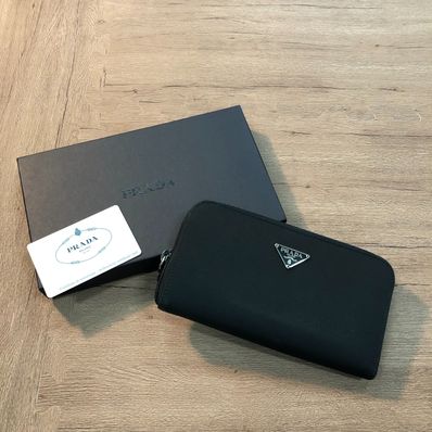 PRADA Nylon Round Long Wallet "Black"