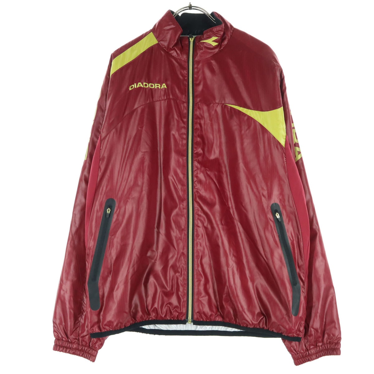 Diadora ディアドラ 長袖 中綿ジャケット L レッド