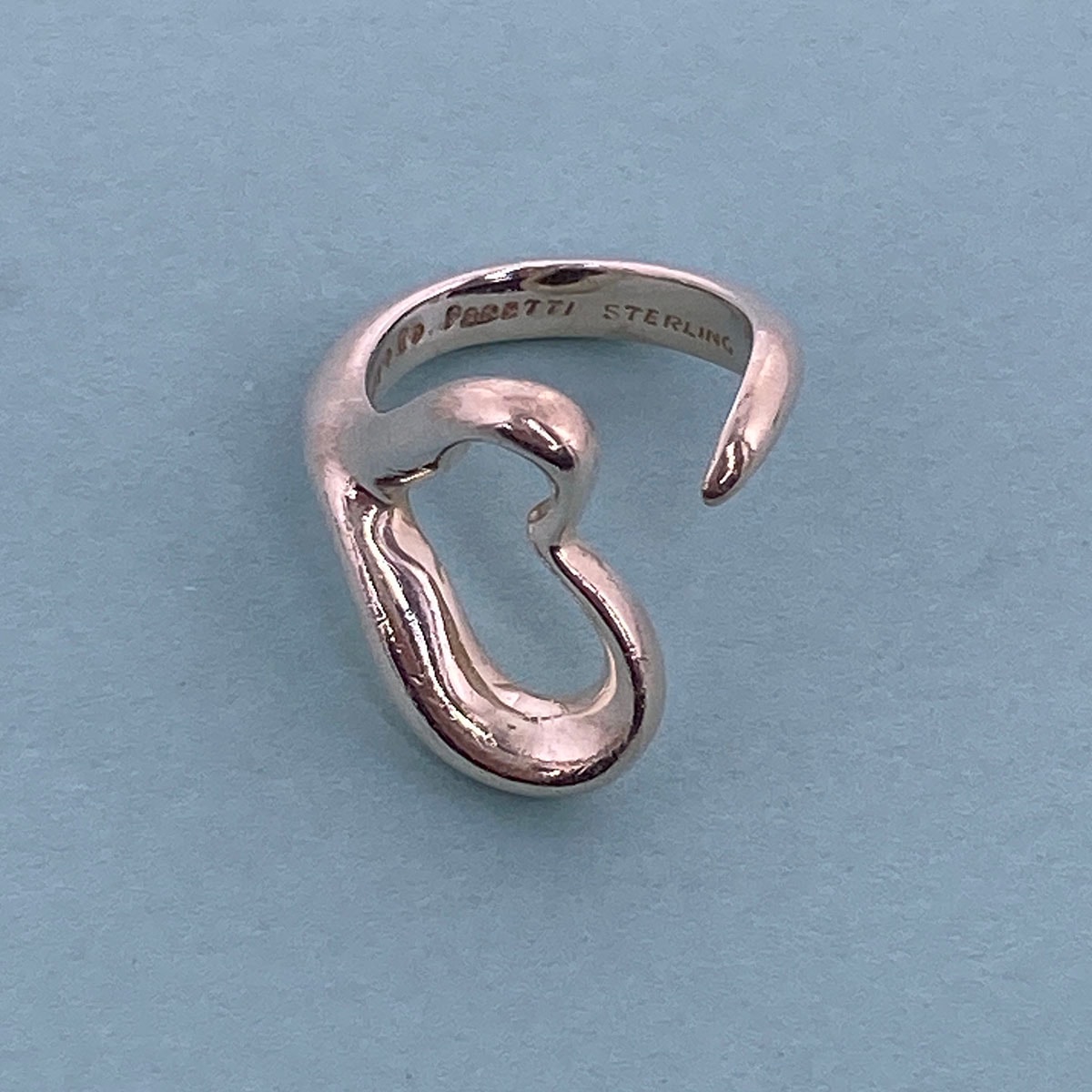 TIFFANY&Co. ティファニー オープンハート リング リング・指輪 約9号 スターリングシルバー シルバー  レディース【中古】
