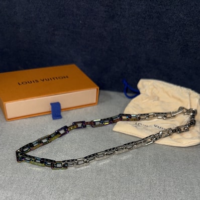 Louis Vuitton Chain Monogram Rainbow Necklace