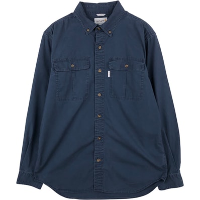 古着 カーハート Carhartt RELAXED FIT 長袖 ボタンダウン ワークシャツ メンズM相当/eaa622298