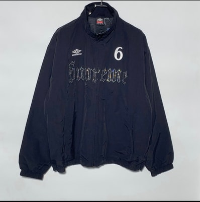 Supreme x Umbro Rhinestone Track Jacket "Black"