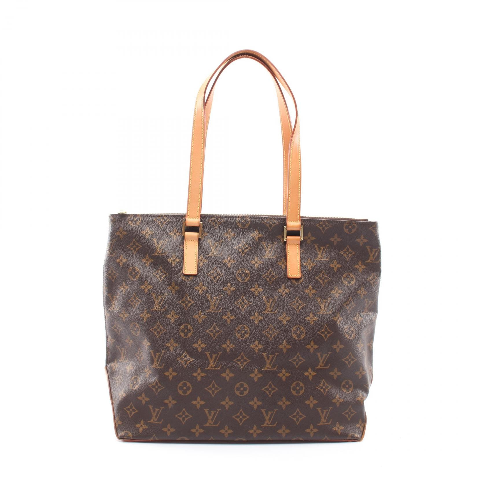ルイ・ヴィトン LOUIS VUITTON カバメゾ トートバッグ バッグ PVCコーティングキャンバス レザー モノグラム レディース ブラウン系 M51151 【中古】