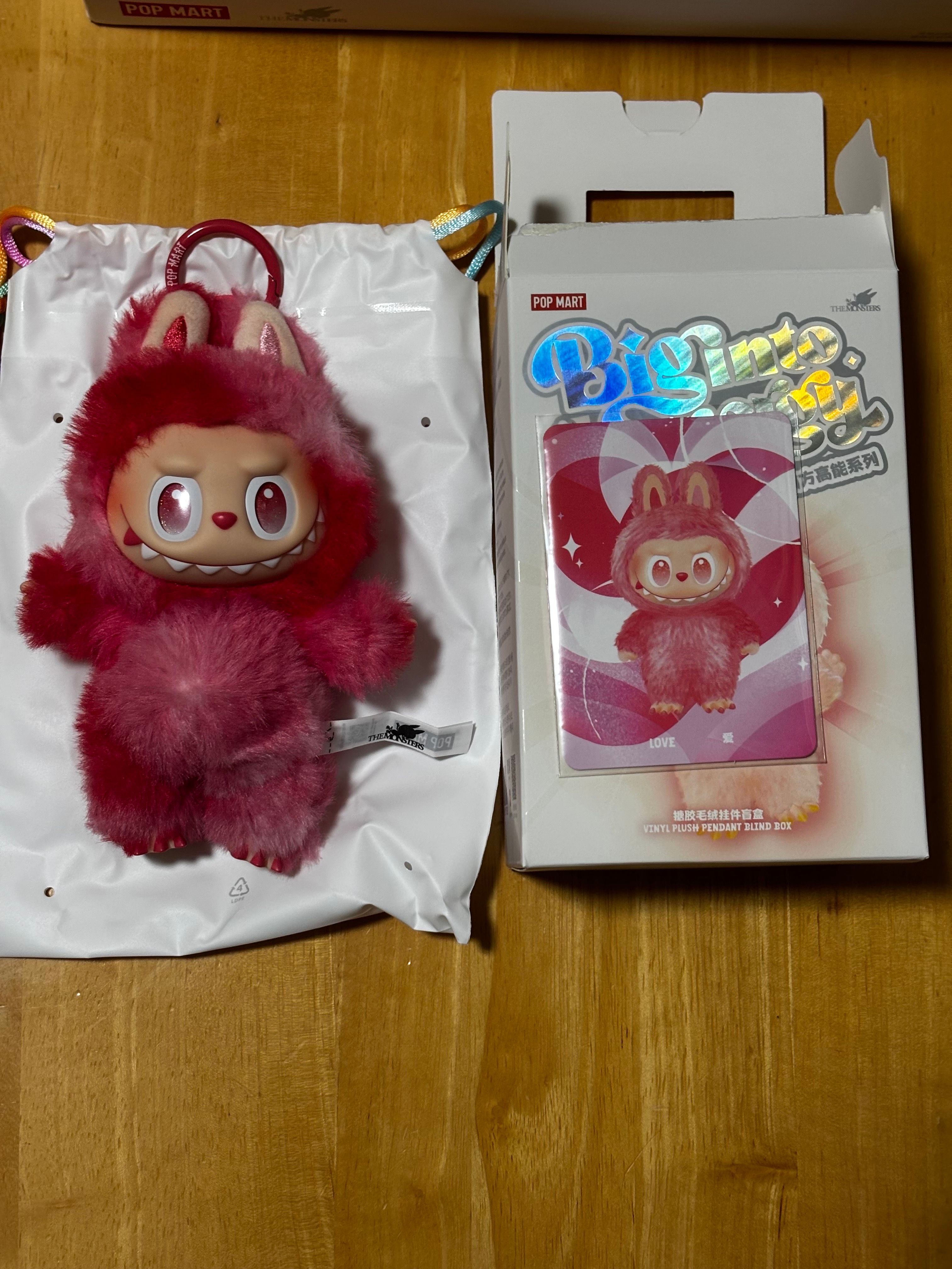 POP MART THE MONSTERS (LABUBU) Big into Energy Series Plush Pendant LOVE
