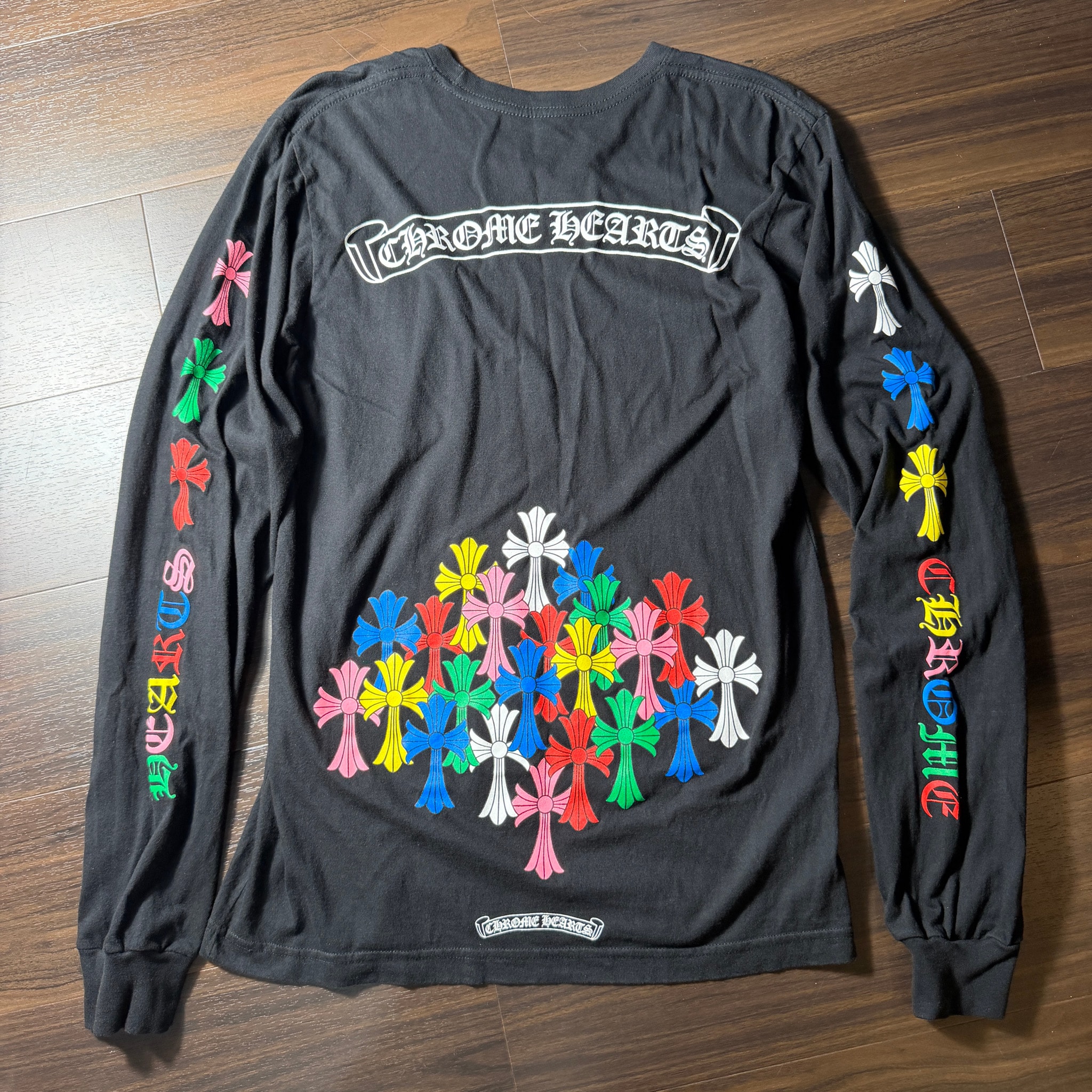Chrome Hearts Cemetery Cross L/S T-Shirt "Black/Multicolor"