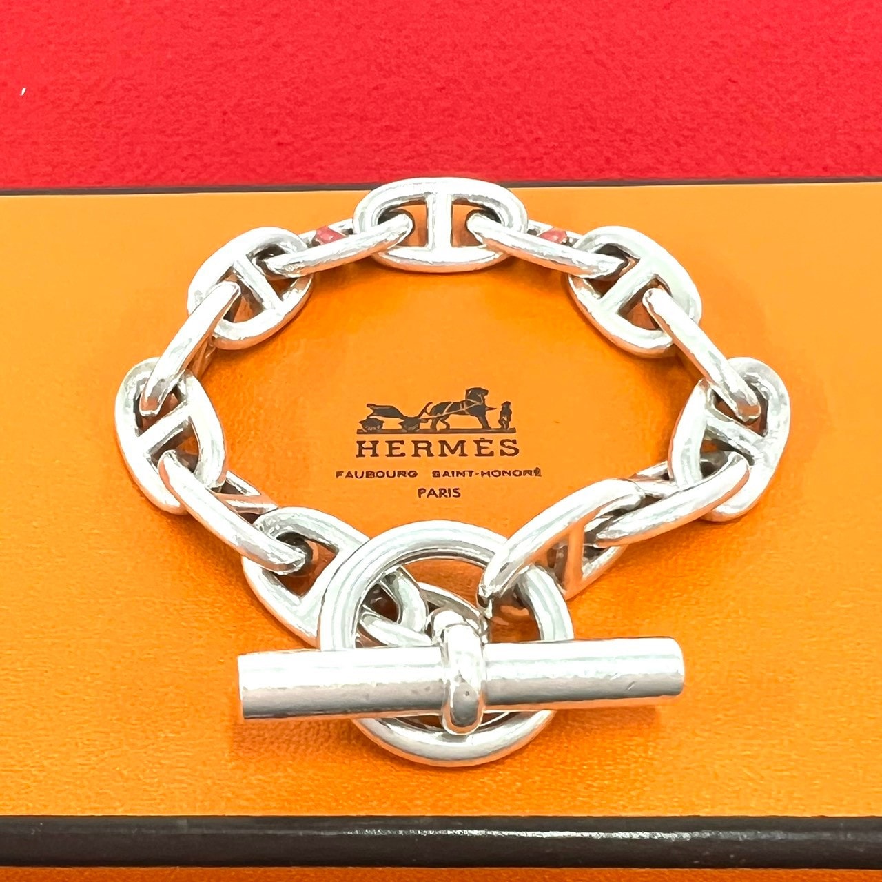 HERMES エルメス シェーヌダンクル GM 13コマ ブレスレット シルバー925 ブレスレット シルバー
23783