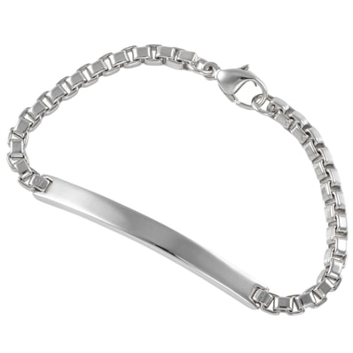 TIFFANY&Co. ティファニー ベネチアン リンク ID ブレスレット スターリングシルバー シルバー【中古】