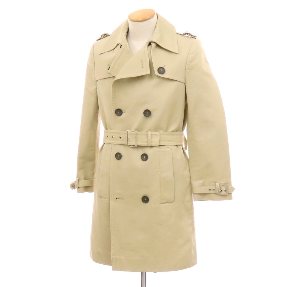 【中古】バレンシアガ BALENCIAGA コットン トレンチコート ベージュ【サイズ44】【メンズ】
