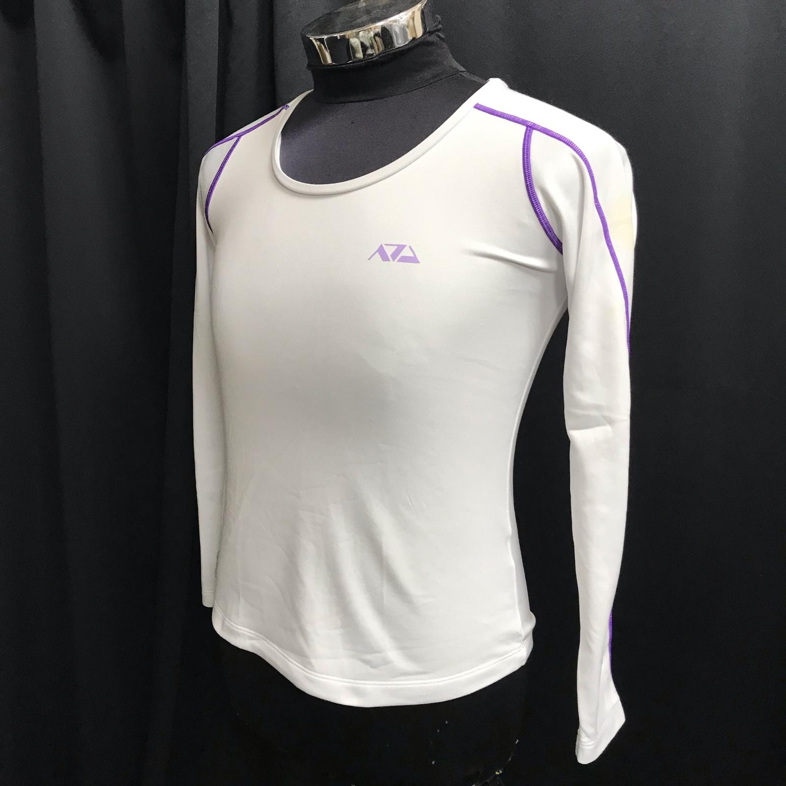 asics/アシックス★長袖Tシャツ/インナーウェア【レディースS/白/white】テニス/バドミントン/バスケット/バレー/Tops/Shirt◆BJ152-d