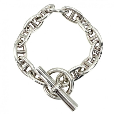 HERMES エルメス ブレスレット シェーヌダンクルGM アクセサリー ジュエリー 13コマ シルバー925 メンズ 約72.7g【中古品】
