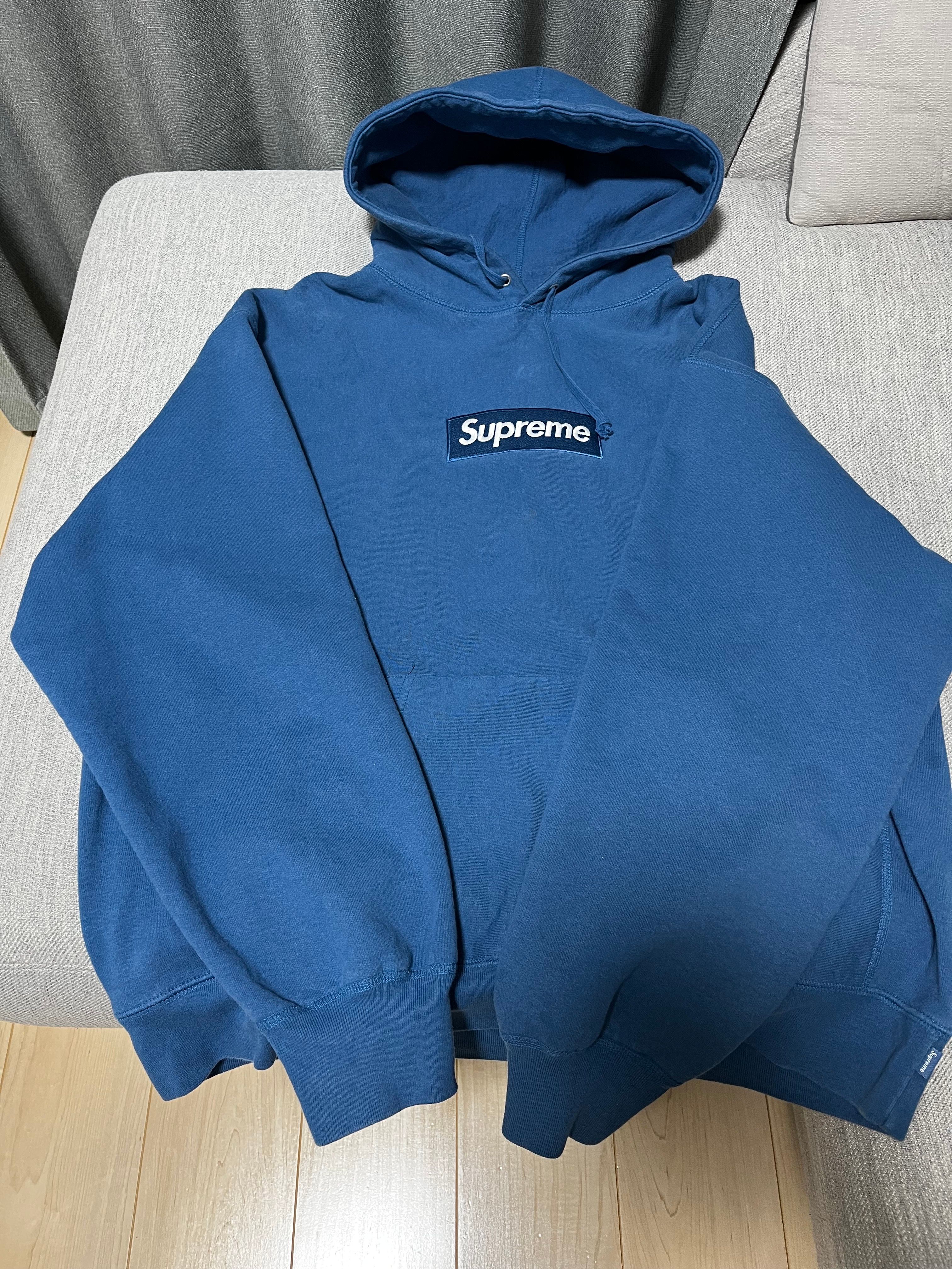 Supreme Box Logo Hooded Sweatshirt "Blue" (23FW)