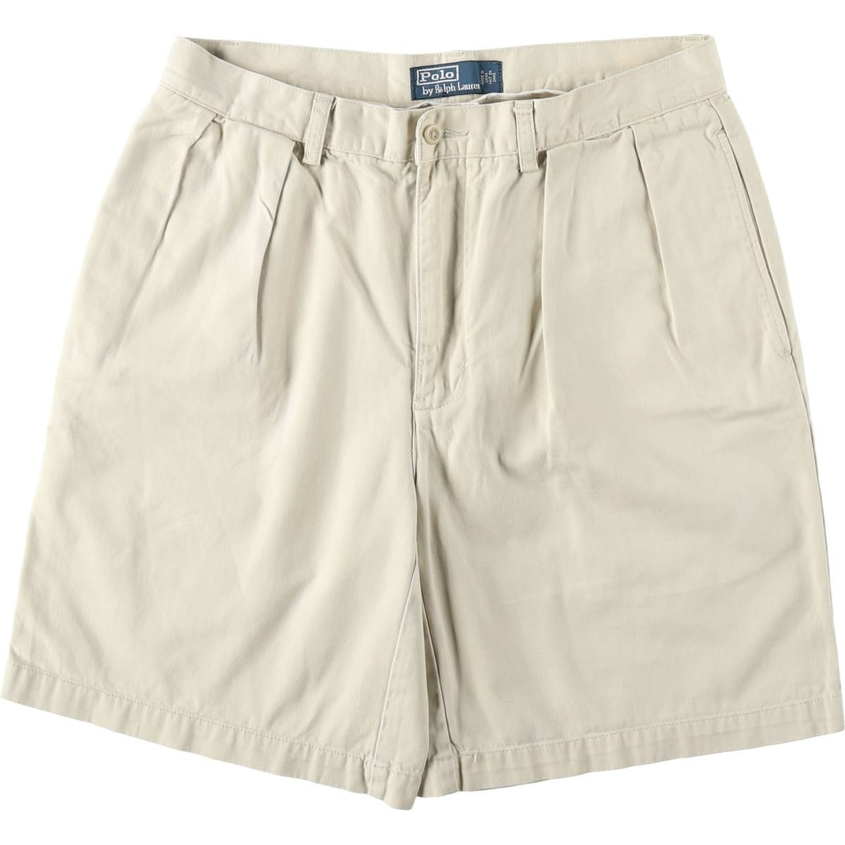 古着 ラルフローレン Ralph Lauren POLO by Ralph Lauren ツータック チノショーツ ショートパンツ メンズw34相当/eaa653497