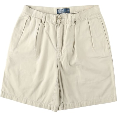 古着 ラルフローレン Ralph Lauren POLO by Ralph Lauren ツータック チノショーツ ショートパンツ メンズw34相当/eaa653497