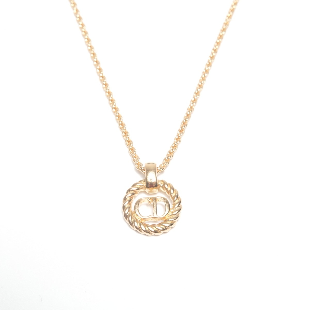 【クリスマス特別価格】 ディオール Dior CDロゴ ネックレス【中古】