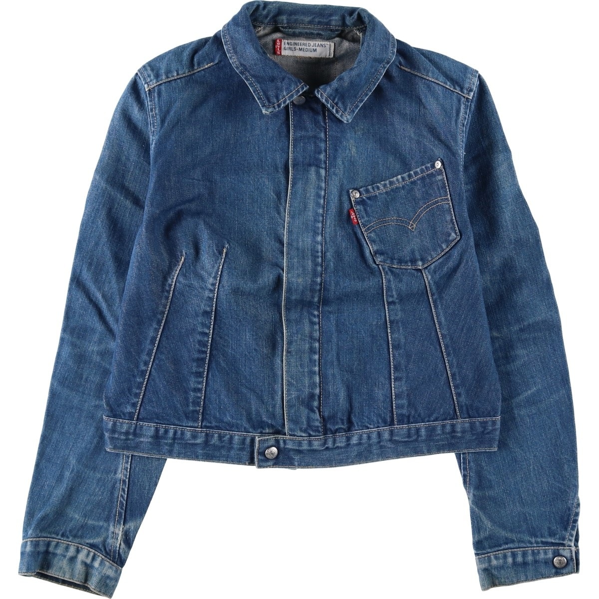 古着 リーバイス Levi's ENGINEERED エンジニアード ユーロモデル デニムジャケット Gジャン レディースM相当/eaa650827