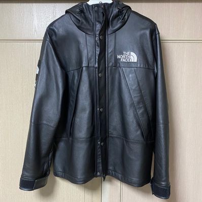 Supreme x The North Face Leather Mountain Parka "Black"