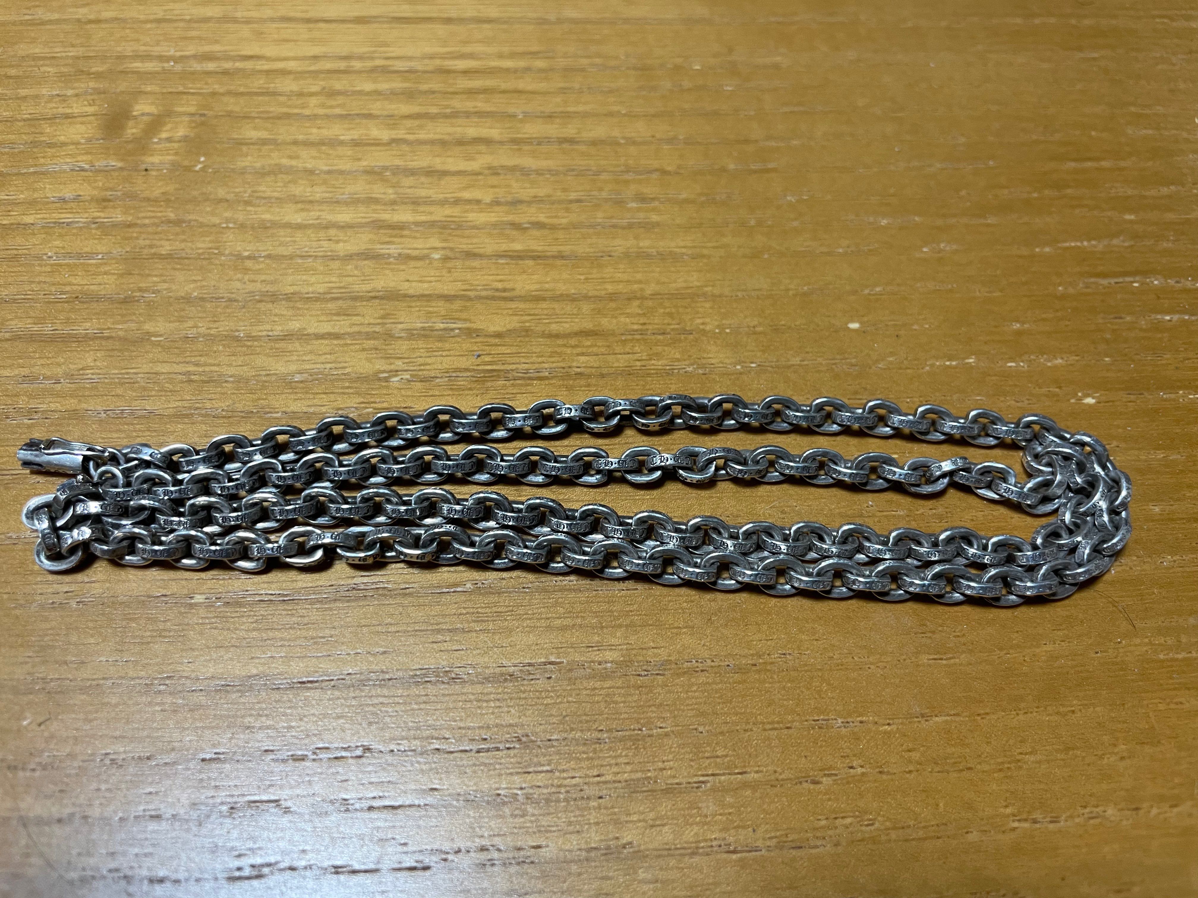 Chrome Hearts Paper Chain Necklace 60cm (24inch) "Silver"
