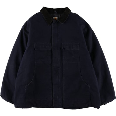 古着 ビッグサイズ 00年代 カーハート Carhartt トラディショナルコート 中綿入り ダックワークジャケット メンズXXXL相当/eaa596899