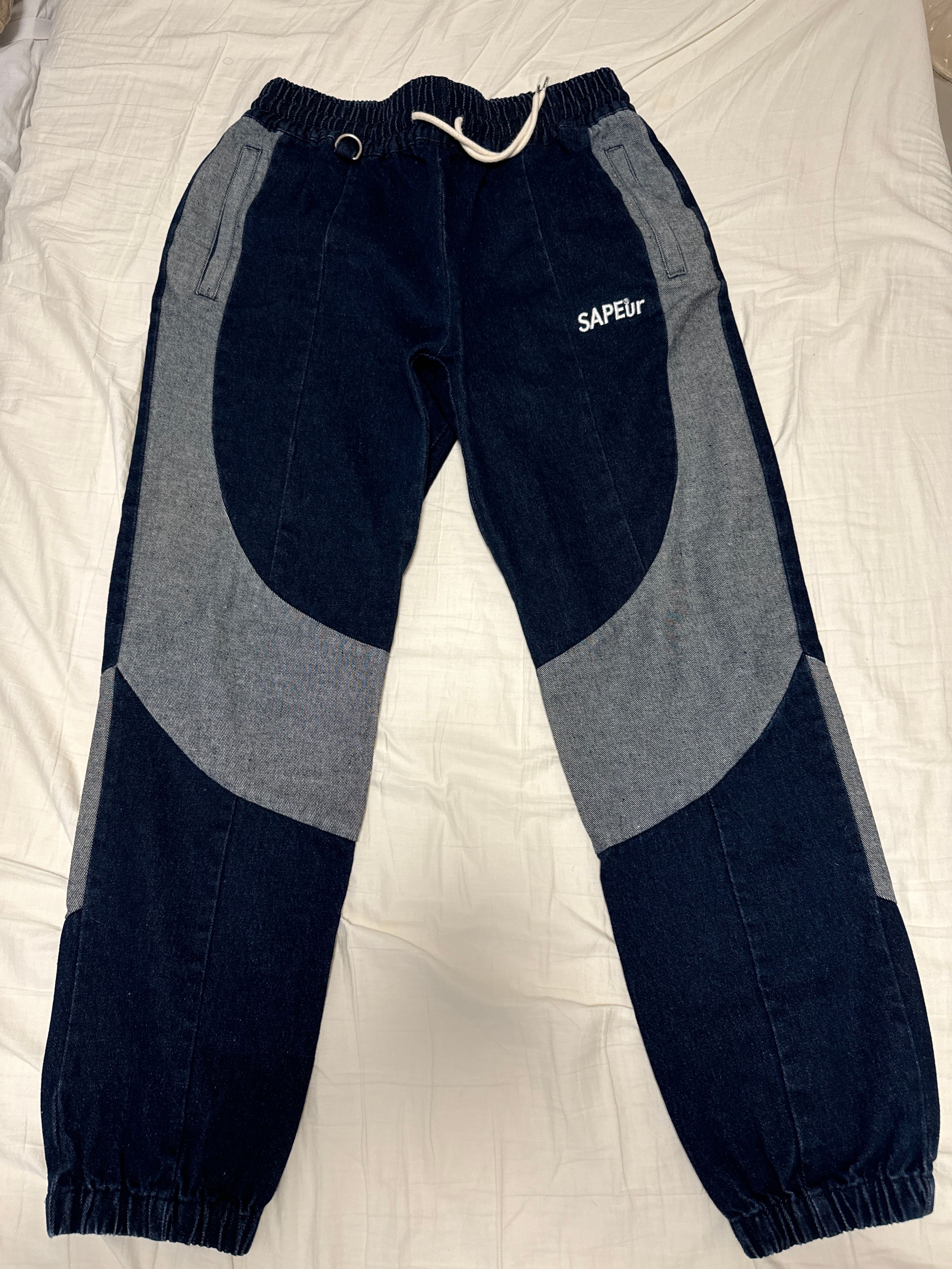 SAPEur DENIM TRACK PANTS "Indigo"