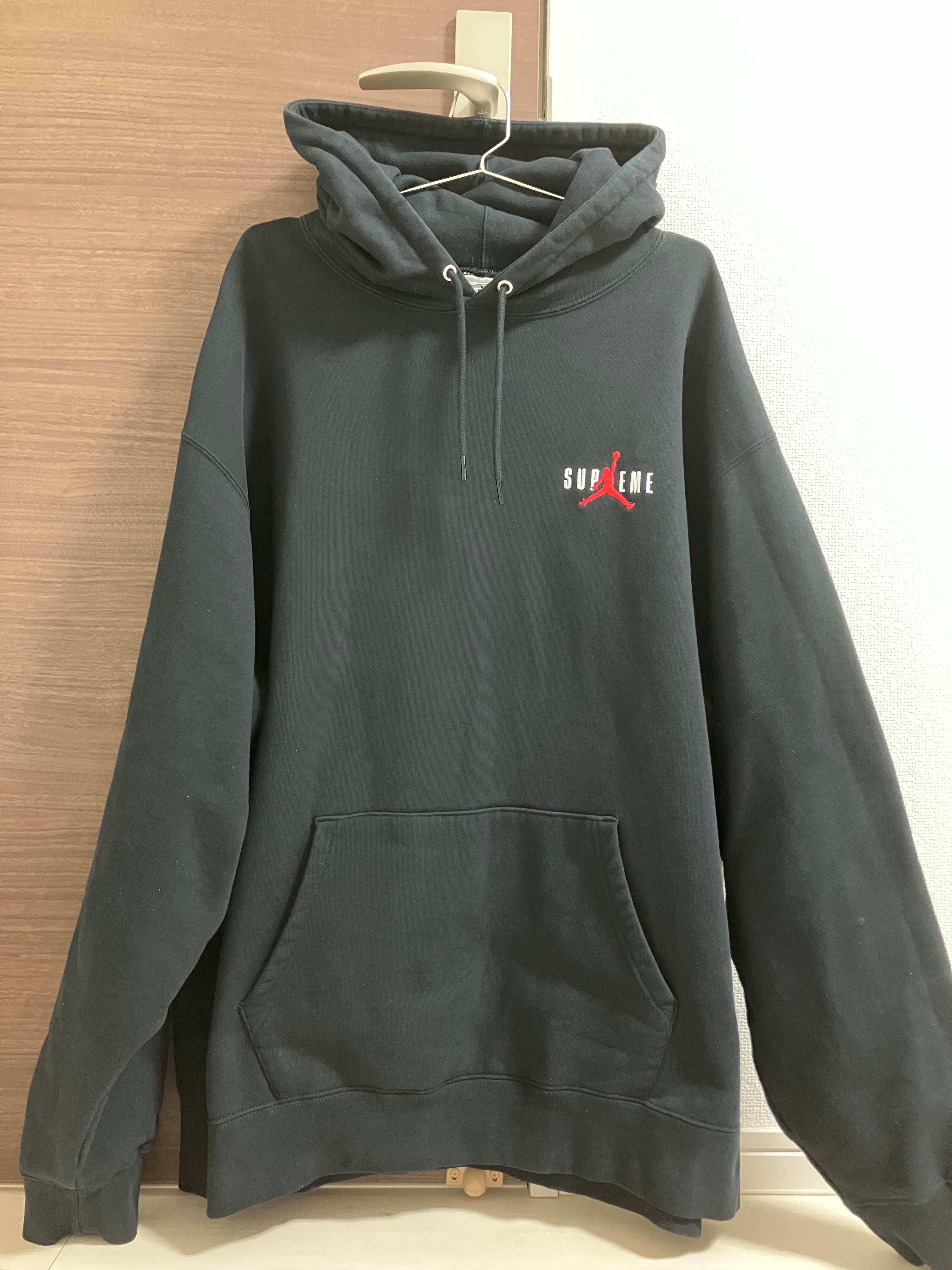 Supreme x Jordan Hooded Sweatshirt "Black"