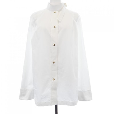 ルイヴィトン LOUIS VUITTON プリーツショルダーコットンポプリンシャツ FOTP97RK2 シャツ