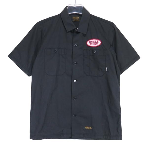 NEIGHBORHOOD ネイバーフッド 12SS CLASSIC WORK/EC-SHIRT.SS 121TNNH-SHM02 クラシック ワーク シャツ ショートスリーブ ブラック 半袖 サイズS