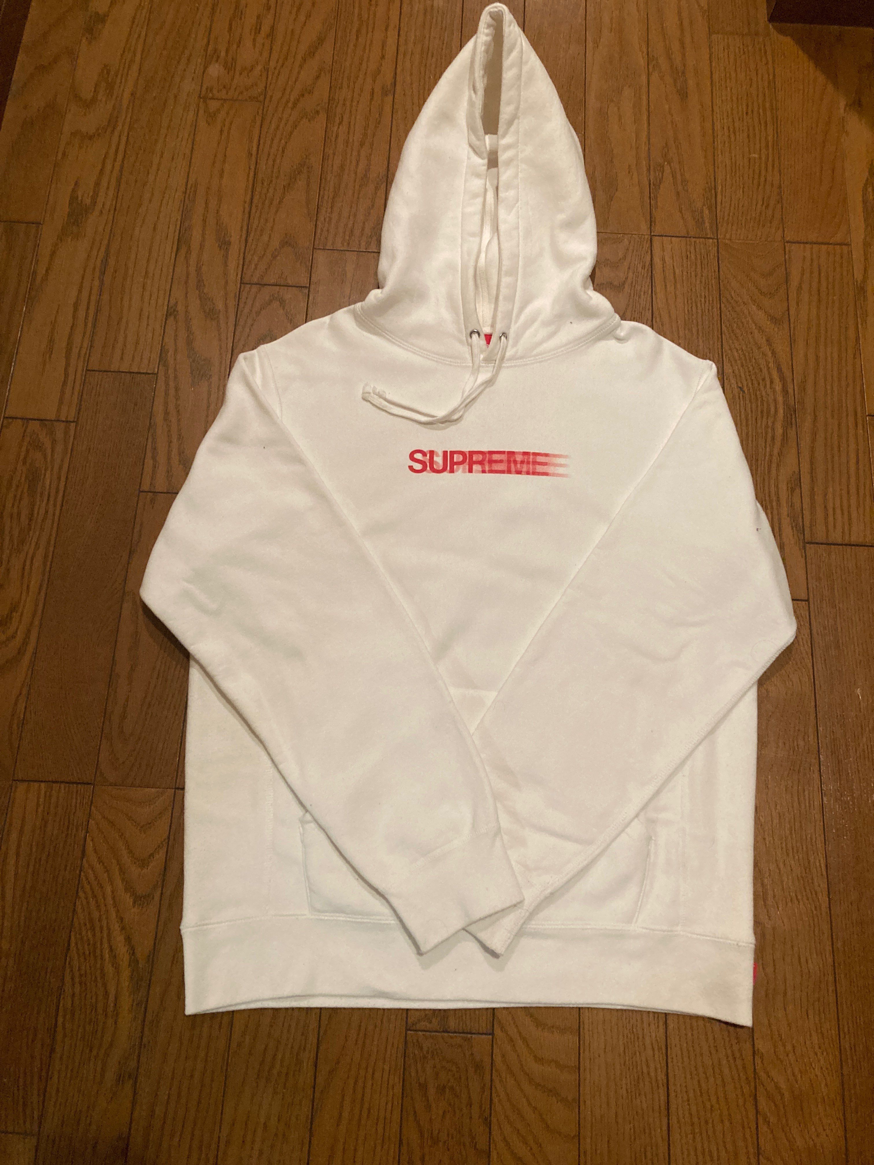 Supreme Motion Logo Hooded Sweatshirt "White" (20SS)