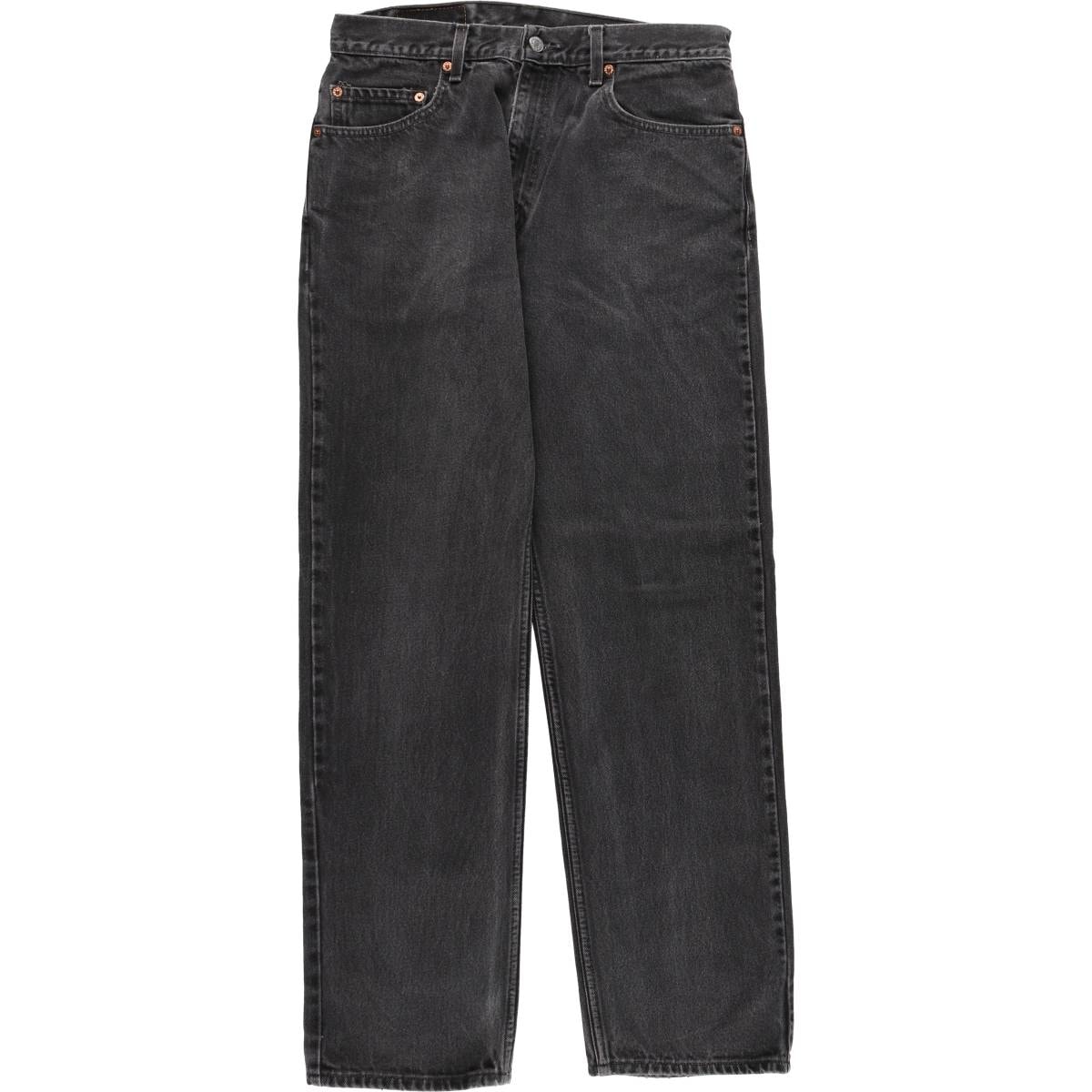 古着 90年代 リーバイス Levi's 505 REGULAR FIT STRAIGHT LEG ブラックデニム テーパードデニムパンツ メンズw32相当 ヴィンテージ/eaa663669