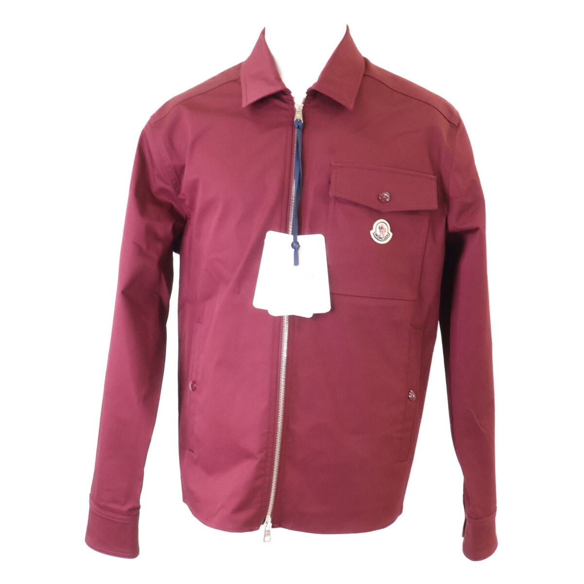 モンクレール 新品同様 25年製 CAMICIA キャバジン ジップアップジャケット M
