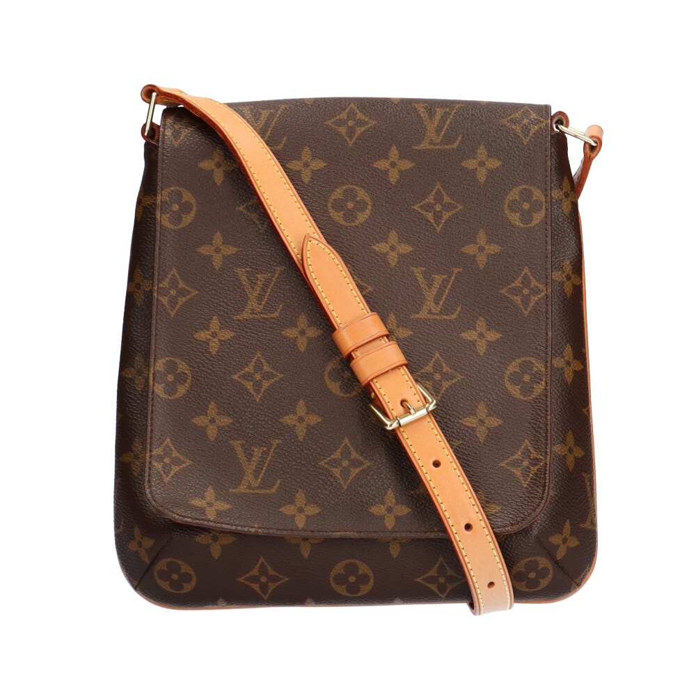 ルイヴィトン LOUIS VUITTON ミュゼットサルサ モノグラム ショルダーバッグ ブラウン レディース 中古