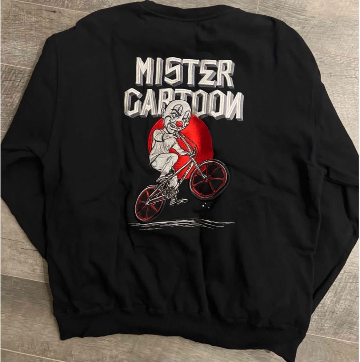 XLARGE x Mister Cartoon Crewneck Sweat Shirt "Black"