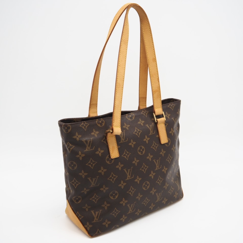 LOUIS VUITTON ルイ・ヴィトン モノグラム カバ ピアノ M51148 ハンドバッグ ブラウン コーティングキャンバス レザー レディース