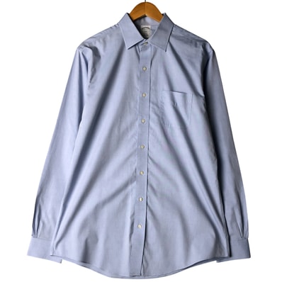 古着 ブルックスブラザーズ Brooks Brothers 1818 REGENT ワイドカラー 長袖 ボタンダウンシャツ メンズL相当/eaa599048