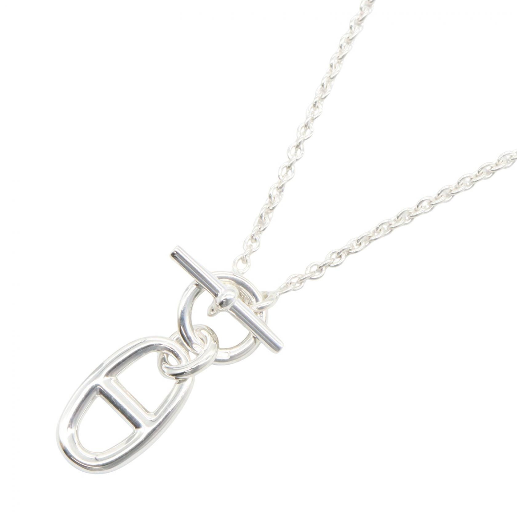 エルメス HERMES シェーヌダンクル アミュレット ネックレス ネックレス ジュエリー シルバー925 レディース シルバー系 【中古】